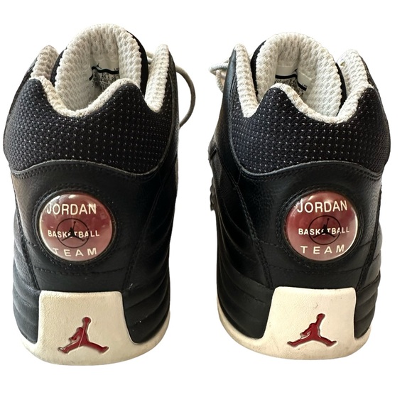 Air Jordan Jumpman Team Sneaker in Black/White Size 11.5 - Picture 9 of 16